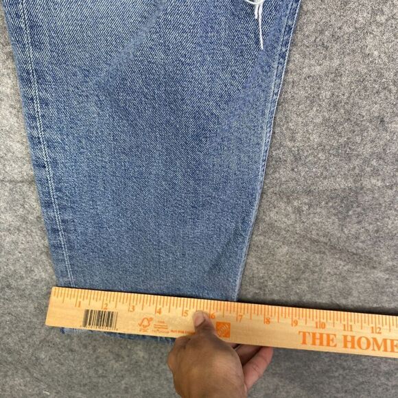 Agolde Riley Jeans High Rise Crop Jeans Size 30 Straight Light wash A056B-1255 - Picture 7 of 12